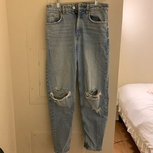 Zara Distressed Mom Jeans